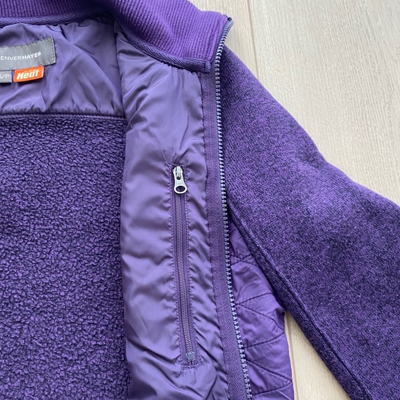 Denver Hayes T-Max Purple Zip-Up Sweater, Size S - Picture 10 of 12